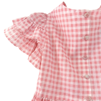 size 5 years gingham frilly dress