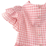 size 5 years gingham frilly dress