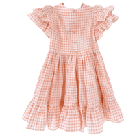 size 5 years gingham frilly dress