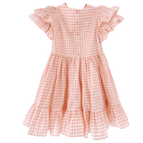 size 5 years gingham frilly dress