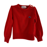 size 4/5 years izod lacoste knit red sweater