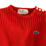 size 4/5 years izod lacoste knit red sweater