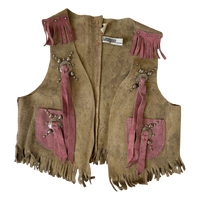 size 2-4 years suede fringe vest