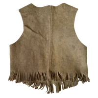 size 2-4 years suede fringe vest