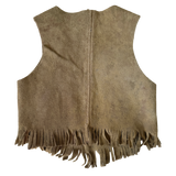 size 2-4 years suede fringe vest