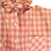 size 3-5 years plaid rain poncho