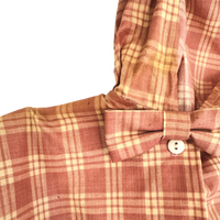 size 3-5 years plaid rain poncho