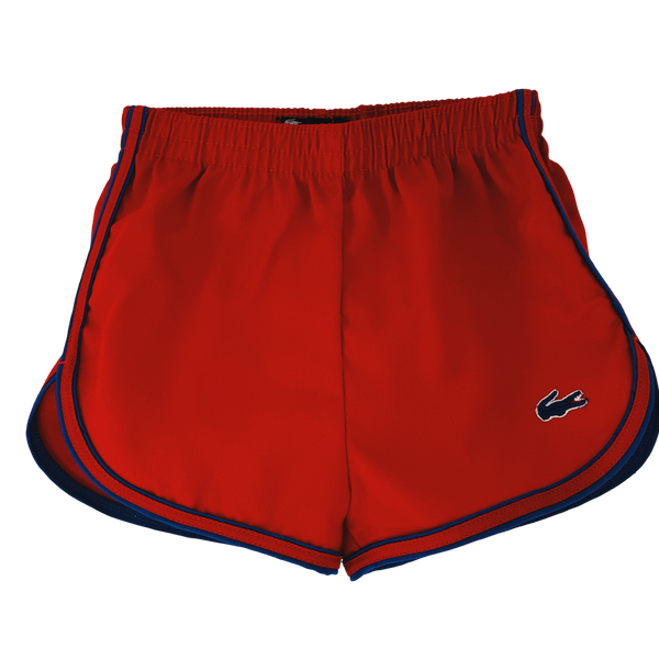 many sizes x red izod lacoste blue piping shorts