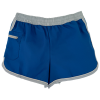 size 8 years cobalt blue with grey trim Donmoor retro shorts