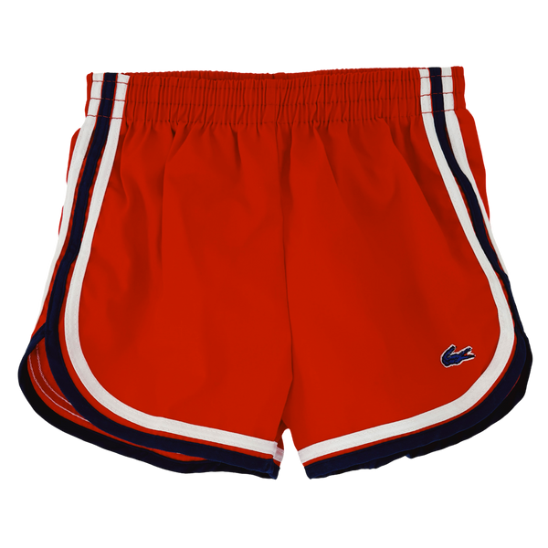 many sizes x cherry red izod lacoste blue and white piping shorts