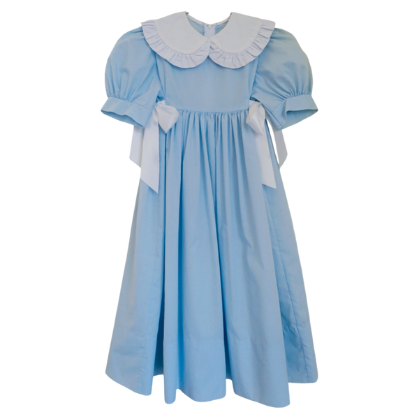 size 6 white bows on blue dress Broken Telephone size 6 white bows on blue dress Broken Telephone