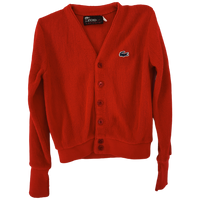 size 8 years IZOD Lacoste bright red cardigan