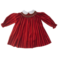 size 4 years red stripy dress