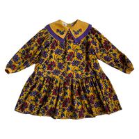 size 7 years floral corduroy dress
