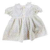 size 12 months rosey buds white dress