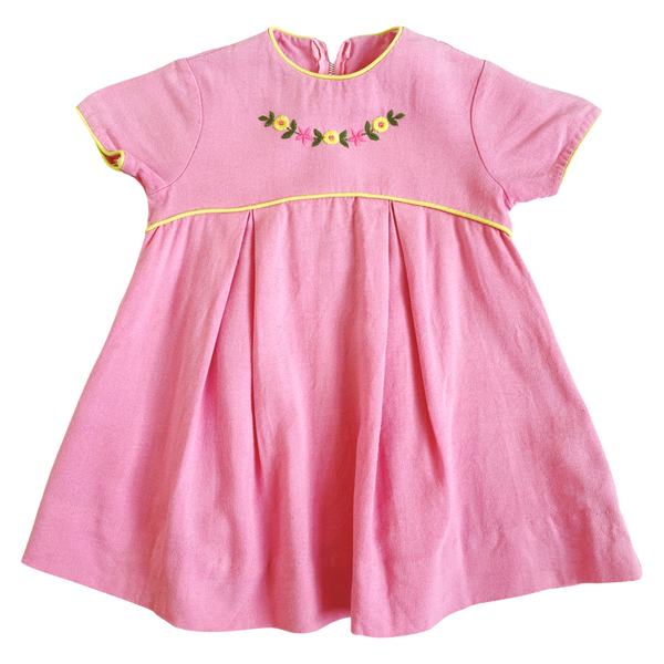 size 2-3 years embroidered garland dress