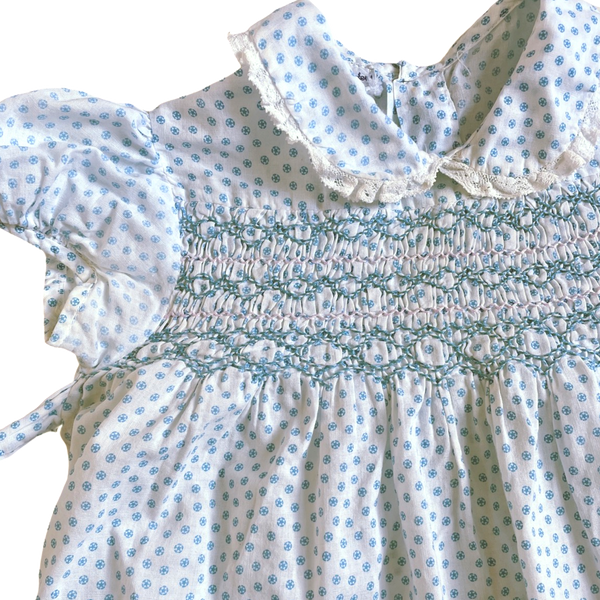 size 9 months light blue star print dress