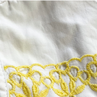 size 12 months yellow embroidery dress