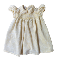 size 18 months creamy yellow puffy sleeve dress